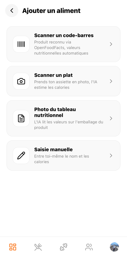 Ajouter un aliment